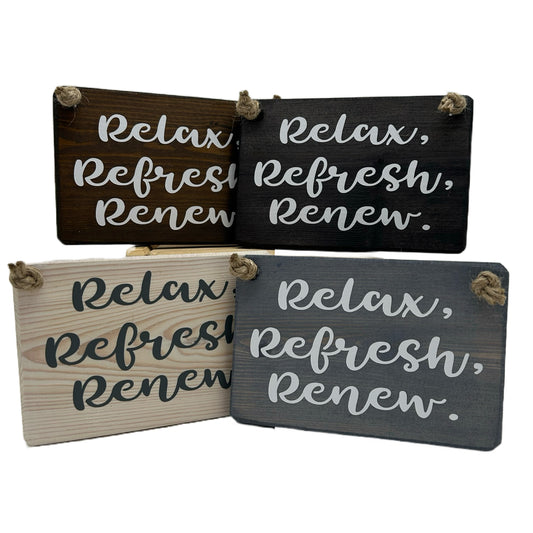 Relax, refresh, Renew